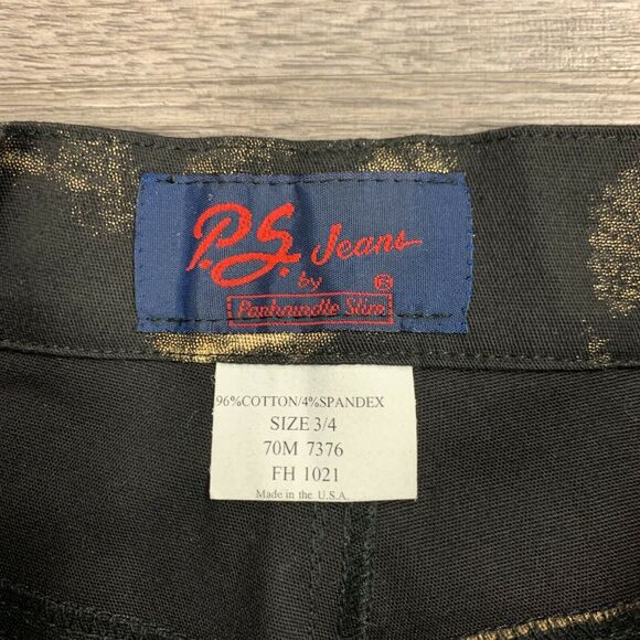 Panhandle Slim Metallic Coated Jeans Women Size 3/4 Rock n Roll High Rise Skinny - Picture 8 of 10